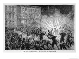 Chicago: The Eight-Hour Riots Culminate in a Dynamite Explosion Directed at the Police Giclee Print by William Ottman