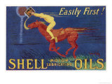 Poster for Shell Lubricating Oils Giclee Print by Jean D ' Ylen
