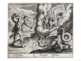 Apollo Kills the Dragon Python Giclee Print by Briout 