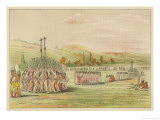 Ball-Play Dance Lámina giclée por George Catlin