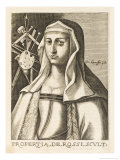 Properzia De Rossi Italian Sculptor and Musician Giclee Print by Nicolas de Larmessin