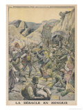 Austrians Retreat in the Face of Russian Advances in Hungary Giclee Print by Eugene Damblans