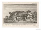 Surviving Section of the Roman Wall of Wroxeter Giclée-Druck von James Basire