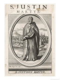 Saint Justinus the Martyr Palestinian Philosopher and Lay Preacher Eventually Beheaded at Rome Giclee Print by Michael Burghers