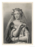 Philippa of Hainault Queen of Edward III of England Giclee Print by W.h. Egleton