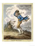 Windswept Man Battles His Way Across Hampstead Heath Lámina giclée por James Gillray Windswept Man Battles His Way Across Hampstead Heath Lámina giclée por James Gillray