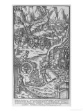 German Miners Bringing Ore from the Mines to Smelter Giclee Print by Georg Agricola