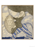Kurt Eisner I, Eisner Rides the Lion Triumphantly Having Organized the Munich Revolution Giclee Print by Olaf Gulbransson