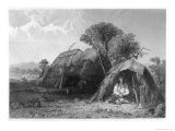 Menstrual Lodge of Native American Peoples reproduction procédé giclée par S. Eastman