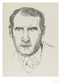 Sean O'Casey Irish Playwright reproduction procédé giclée par Powys Evans