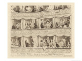 Crystal Palace, Parties Visiting the Opera Live in Their Boxes reproduction procédé giclée par George Cruikshank