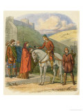 King Edward Murdered at Corfe Castle Allegedly by His Stepmother Aethelthryth Reproduction procédé giclée par James Doyle