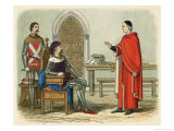 Gascoigne Refuses to Obey Henry Iv's Order to Sentence Scrope and Mowbray Giclee Print by James Doyle