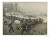 Battle of Koeniggratz Giclée-Druck von Carl Roechling
