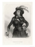 J Theroigne De Mericourt French Revolutionary Heroine Giclee-trykk av Bosselman
