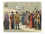 Richard III Invited to Accept the Crown by Buckingham at Baynards Castle Reproduction procédé giclée par James Doyle