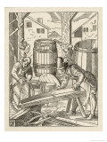 Cooper's Workshop Giclee Print by Jos Amman