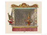 Punch and Scaramouche Giclee Print by George Cruikshank