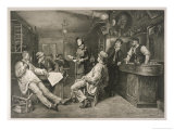 Brave English Salvationist Preaches to the Clientele of a Swiss Tavern Giclee Print by G. Cederstroem