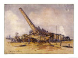 French Artillery Piece, The Obusier De 400 Giclee Print by Henry Cheffer
