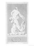 Milo or Milon of Crotona Greek Athlete Renowned for His Strength Giclee Print by George Cooke
