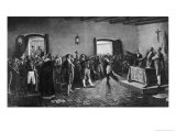 The Oath of Argentinian Independence is Taken at the Congress of Tucuman Giclee-trykk av Pedro Blanque