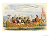 Edgar is Rowed Onn the Dee by Eight Kings to Demonstrate His Overlordship and Imperial Pretentions Giclee Print by James Doyle