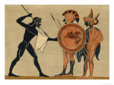 Greek Soldiers reproduction procédé giclée par John Strutt