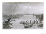 Henry Rowe Schoolcraft's Explorations of the Upper Mississippi River Giclee Print by S. Eastman