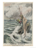 Fishermen Fired On Giclee Print by Eugene Damblans