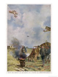 Training Flights at a French Air Base Giclee Print by Francois Flameng
