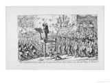Louis-Antoine Jullien Satire on the Popularity of the French Musician and the Concerts Giclee Print by George Cruikshank