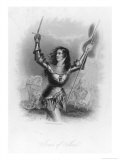 Joan of Arc French Heroine in Armour on the Battlefield Giclee-trykk av Jc Buttre