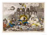 Napoleon is About to Make a Meal of England When Writing on the Wall Warns Him to Think Again Giclee Print by James Gillray