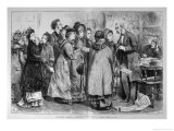 Women Lobbying an Mp on the Subject of Women's Rights During the General Election Giclee-trykk av Frederick Barnard