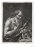 Saint Jerome Contemplates the Image of Jesus on the Cross Giclee Print by J. Fuseli