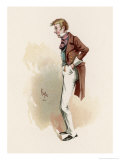 Mr. Toots, a Student at Dr. Blimber's School Who Loves Florence But Marries Susan Lámina giclée por Joseph Clayton Clarke