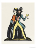 Mr. and Mrs Mantalini, Mr. Mantalini is a Shiftless Idler Giclee Print by Claud Lovat Fraser