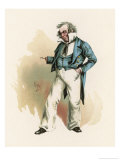 Captain Cuttle, with a Hook Instead of a Hand He is a Friend of Sol Gills Lámina giclée por Joseph Clayton Clarke