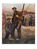 Belgian Franc-Tireurs, Civilians Giclee Print by Franz Eichhorst