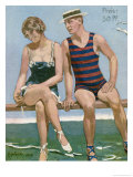Holiday Romance Giclee Print by B. Gastwick