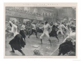 An Exhibition of Ladies, Fencing at Oxford Town Hall Reproduction procédé giclée par G. Amato