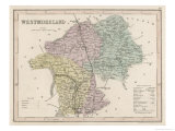 Map of Westmoreland Giclee Print by James Archer