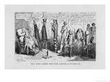 "The Sick Goose and the Council of Health," a Satire on Patent Medicines reproduction procédé giclée par George Cruikshank