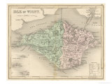 Map of the Isle of Wight Giclee Print by James Archer