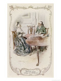 Mrs. Ferrars Instructs Her Lawyer Giclee Print by C.e. Brock