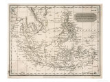 Map of the East India Islands Including the Philippines the Celebes Papua New Guinea Sumatra Giclee Print by A. Findlay