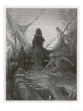 Life-In-Death Dices with Death Himself to Decide the Fate of the Sailors Reproduction procédé giclée par Gustave Doré