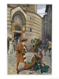 Romeo and Juliet, Act III Scene I, The Death of Mercutio Romeo's Friend Lámina giclée por Edwin Austin Abbey