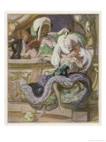 Carnival Champagne Giclee Print by Marquis De Bayros